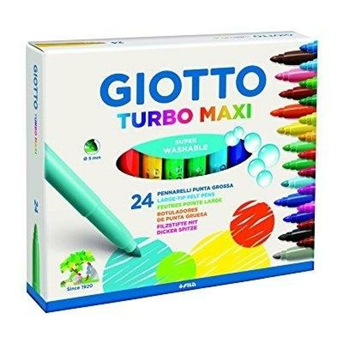 Flomaster Giotto Turbo Maxi Pisana (5 kom.)